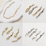 14K Plated Color-Preserving Double Hanging Buckle DIY Necklace Bracelet