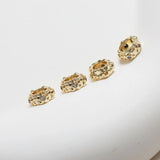 14K Diamond-Encrusted Beads DIY Necklace Bracelet Material