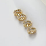 14K Diamond-Encrusted Beads DIY Necklace Bracelet Material
