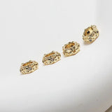 14K Diamond-Encrusted Beads DIY Necklace Bracelet Material