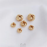 14K Plated Filled Wool Ball DIY String Bracelet Set