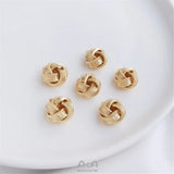 14K Plated Filled Wool Ball DIY String Bracelet Set