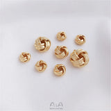 14K Plated Filled Wool Ball DIY String Bracelet Set