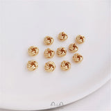14K Plated Filled Wool Ball DIY String Bracelet Set