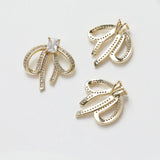 14K Plated Bow Necklace DIY Material Accessories