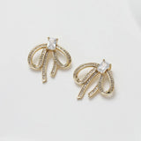 14K Plated Bow Necklace DIY Material Accessories
