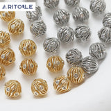 14K Plated Retro Beads DIY Beaded Material Accessories