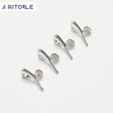 14K Plated Real Leaves/Branches Pendant DIY Pearl Cap Pendant