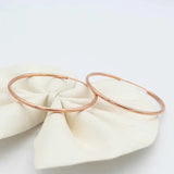 14K Rose Hoop Earrings Purple Punk Glamour Party Jewelry for Women