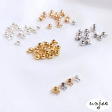 14K18K Round Positioning Beads Snap Buckle for DIY Silver Bracelet Necklace