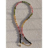 Boho Nature Stone Necklace Colorful Beads Choker Jewelry for Women