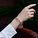 14KGF Tourmaline Bangle Bracelet for Women