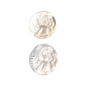 10Pcs 100% Natural Pearl Mother Shell Angel Style Jewellery Pendants