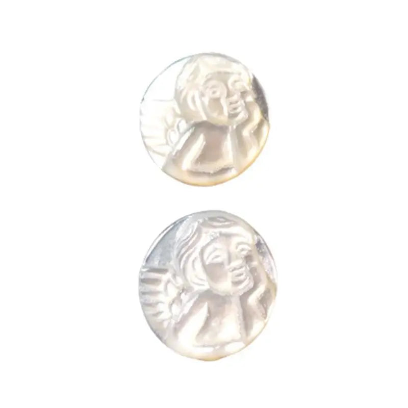 10Pcs 100% Natural Pearl Mother Shell Angel Style Jewellery Pendants