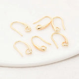 14MM 14K Brass Earrings Hooks DIY Jewelry Findings