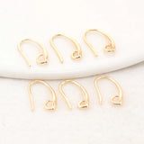 14MM 14K Brass Earrings Hooks DIY Jewelry Findings