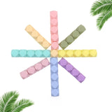 14MM 30Pcs Silicone Beads Hexagonal For Bracelet Necklace Jewelry Pacifier Chain