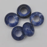 14MM Brazilian Sodalite Big Hole Beads Charms for Bracelet (5 pcs/lot)