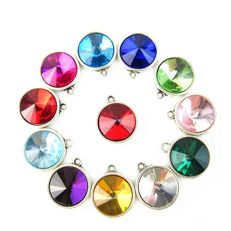 14MM Birthstone Charms Dangle Charms DIY Jewelry Making