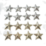 14MM Star Slice Flatback Buttons Gold 100Pcs