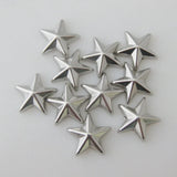 14MM Star Slice Flatback Buttons Gold 100Pcs