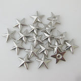 14MM Star Slice Flatback Buttons Gold 100Pcs