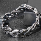 14MM Titanium Steel Bracelet for Men Hiphop Jewelry