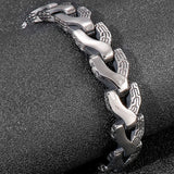 14MM Titanium Steel Bracelet for Men Hiphop Jewelry