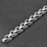 14MM Titanium Steel Bracelet for Men Hiphop Jewelry