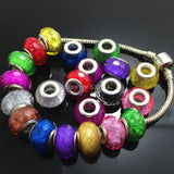 Mixed Glitter Cut&Faceted Beads Charms 100pcs/lot