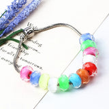 Mixed Colorful Resin Faceted Beads 100pcs/lot DIY Bracelet Charms