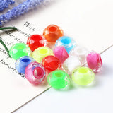 Mixed Colorful Resin Faceted Beads 100pcs/lot DIY Bracelet Charms