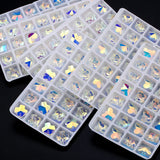 14MM Crystal AB Beads 28pcs Straight Hole Sew On Glass Bead DIY Jewelry
