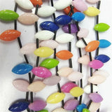 14PCS Nature Jade Gemstone Beads For Women's Necklace Making Jewelry