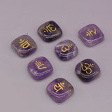 Amethyst Square Bead for Jewelry Making DIY Accessories