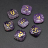 Amethyst Square Bead for Jewelry Making DIY Accessories