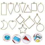 14Pcs Geometric Metal Frame Set for DIY Epoxy Resin UV Crystal Silicone Molds