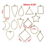 14Pcs Geometric Shape Metal Frame Set for Epoxy Resin
