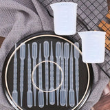 14Pcs Resin Mixing Cups Set with 100ml Measuring Cups and Plastic Droppers