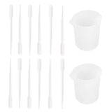 14Pcs Resin Mixing Cups Set with 100ml Measuring Cups and Plastic Droppers