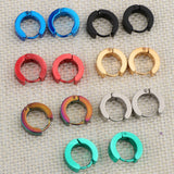 14Pcs Small Round Hoop Huggie Sleeper Stud Earrings Hippy Jewelry