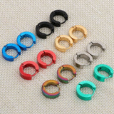 14Pcs Small Round Hoop Huggie Sleeper Stud Earrings Hippy Jewelry