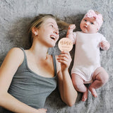 14Pcs Wooden Baby Monthly Milestone Cards for Photo Props Baby Shower