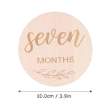 14Pcs Wooden Baby Monthly Milestone Cards, Baby Milestone Discs For Photo Props
