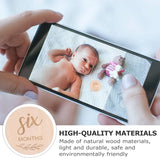 14Pcs Wooden Baby Monthly Milestone Cards Baby Shower Photo Props