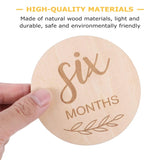 14Pcs Wooden Baby Monthly Milestone Cards Baby Shower Photo Props