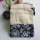Chinese Style Fabric Drawstring Pouch 10pcs/lot Linen Jewelry Bag