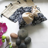 Chinese Style Fabric Drawstring Pouch 10pcs/lot Linen Jewelry Bag