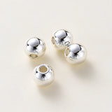 14k/18k 2-6mm Smooth Round Brass Beads for DIY Jewelry Making