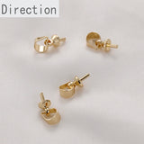 Gold-Plated Melon Seed Buckle Pearl DIY Accessories